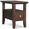 Acadian Narrow Side Table With Drawer Small Storage Shelf Bedside Coffee Table
